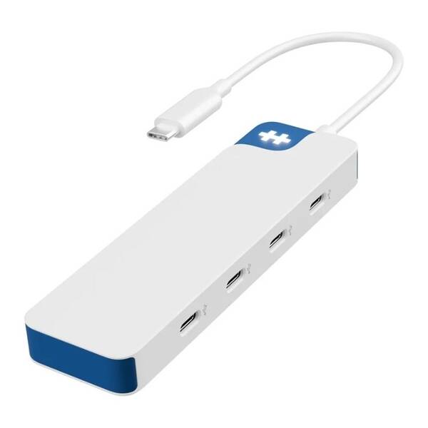 USB Hub HyperDrive Flex 4 Port USB-C bílý/modrý

