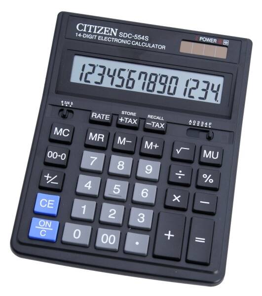 Kalkulačka Citizen SDC-554S stříbrná


