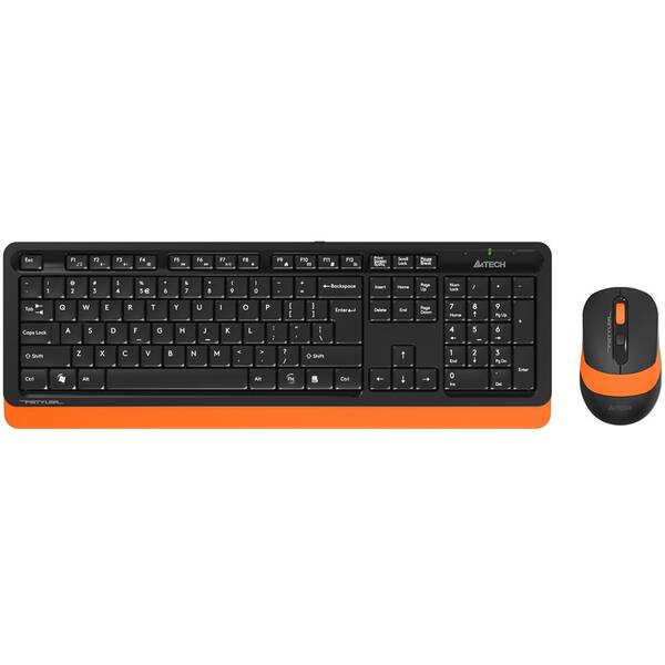 Klávesnice s myší A4Tech FG1010 FSTYLER černá/oranžová

