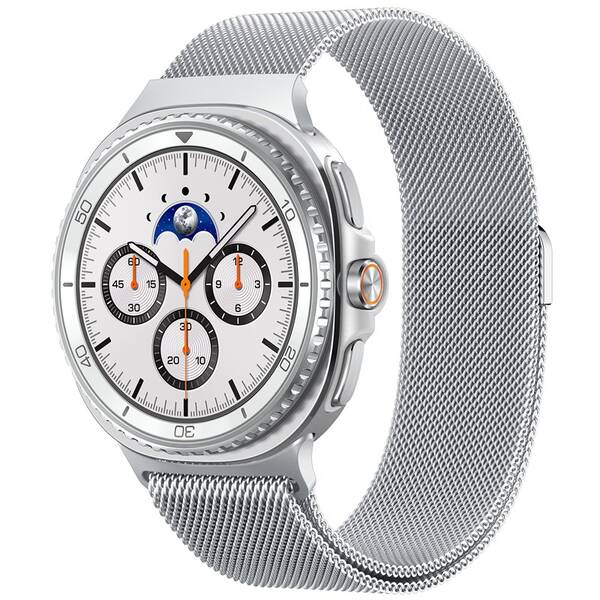 Řemínek Spigen Metal Fit na Samsung Samsung Galaxy Watch 8 (40/44/46mm) stříbrný

