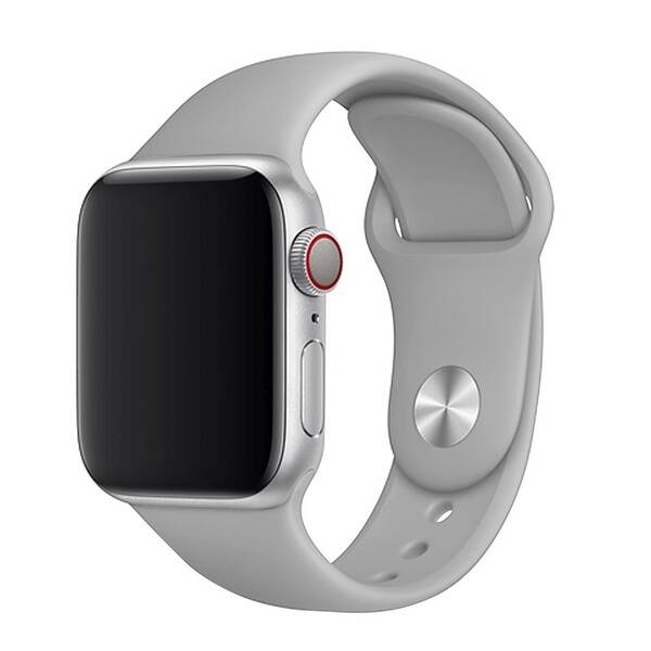 Řemínek FIXED Silicone Strap na Apple Watch 42/44/45/49 mm - světle šedý 

