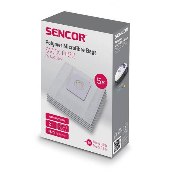 Sáčky do vysavače Sencor SVC 65BL/GR/VT/YL (5 ks) 

