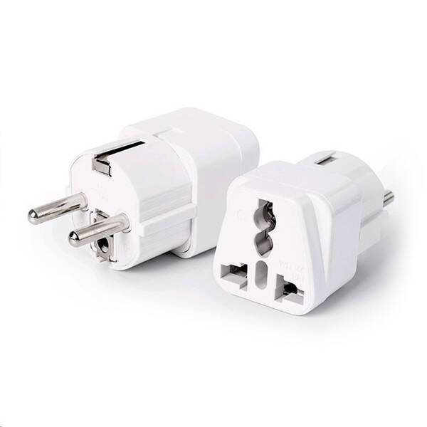 Cestovní adaptér C-Tech univerzální adaptér, UK, US, IT, CH, JPN bílý

