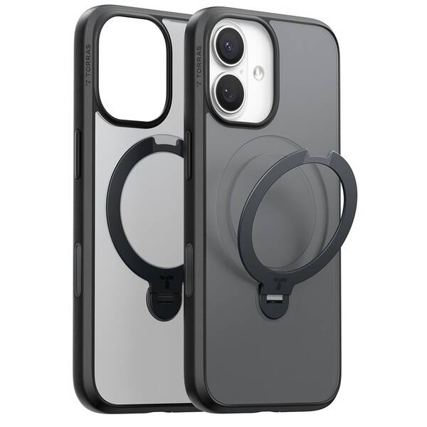 Kryt na mobil Torras Ostand Q3 Spin na Apple iPhone 17 černý

