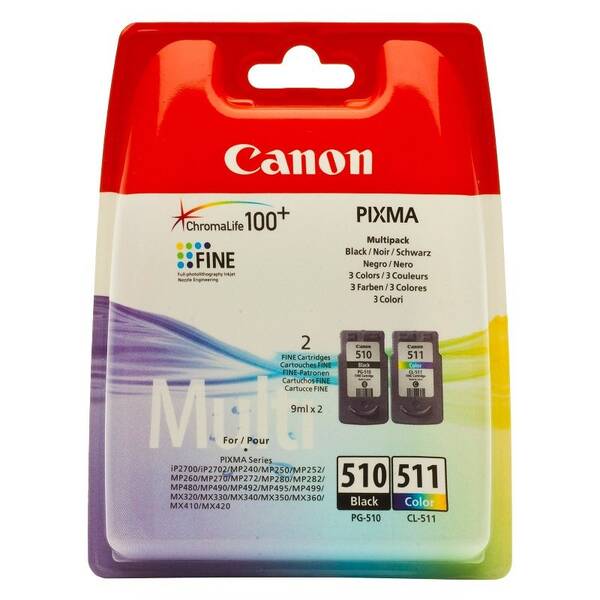 Inkoustová náplň Canon PG-510 / CL-511, 247 stran, CMYK 

