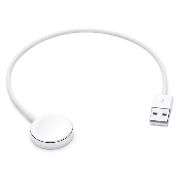 Nabíjecí kabel Apple magnetický pro Apple Watch, 0,3m bílý

