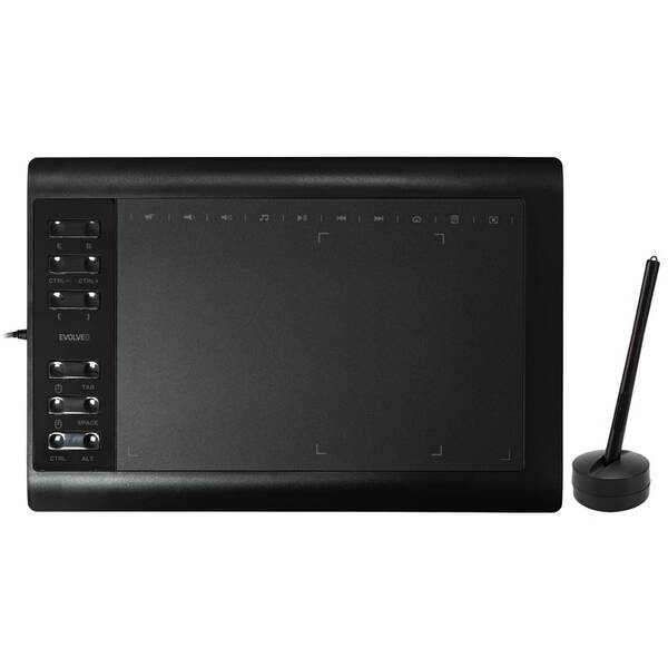 Grafický tablet Evolveo Grafico T12 černý

