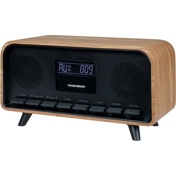 Radiopřijímač Thomson RT850BT černý/hnědý

