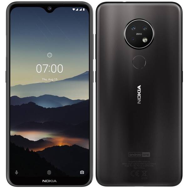Mobilní telefon Nokia 7.2 Dual SIM černá barva
