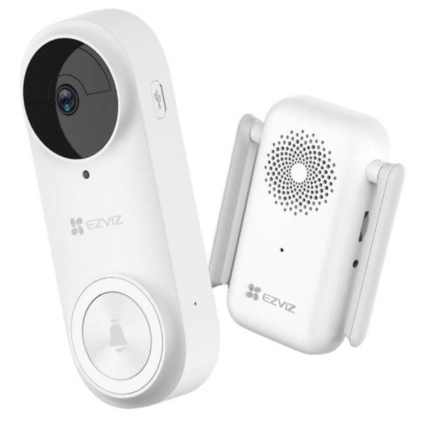 Videozvonek EZVIZ DB2 2K (3MP) bílý

