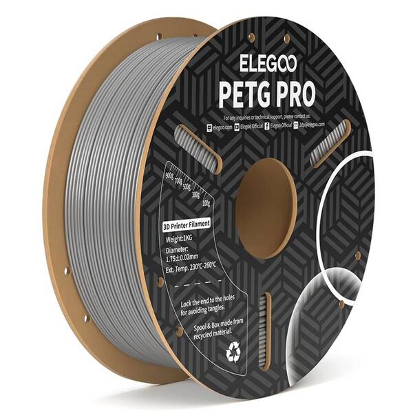 Filament Elegoo PETG P 1,75mm šedý

