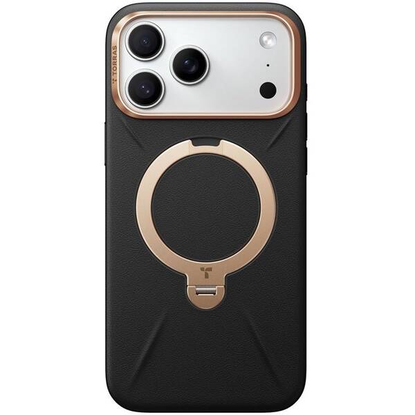 Kryt na mobil Torras Ostand Q3 Vegskin na Apple iPhone 17 Pro Max černý

