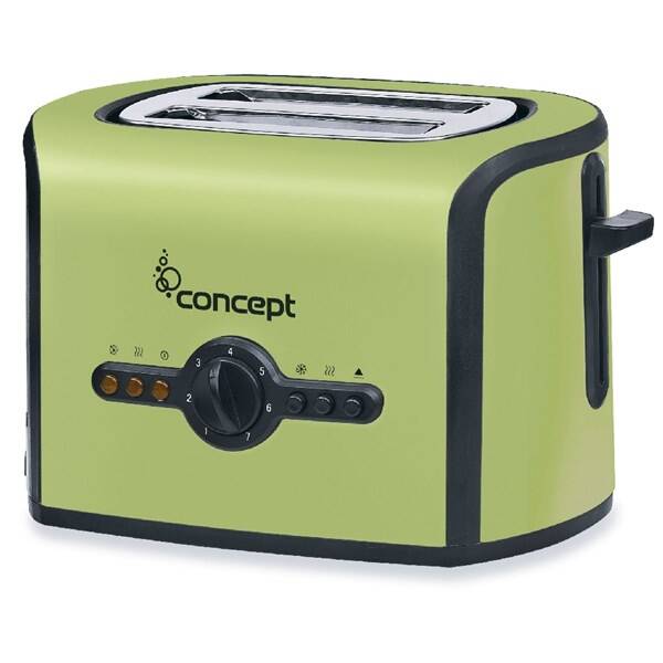 Topinkovač Concept TE3040gr zelený/nerez

