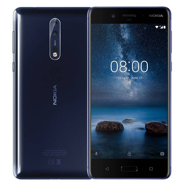 Mobilní telefon Nokia 8 Single SIM modrý

