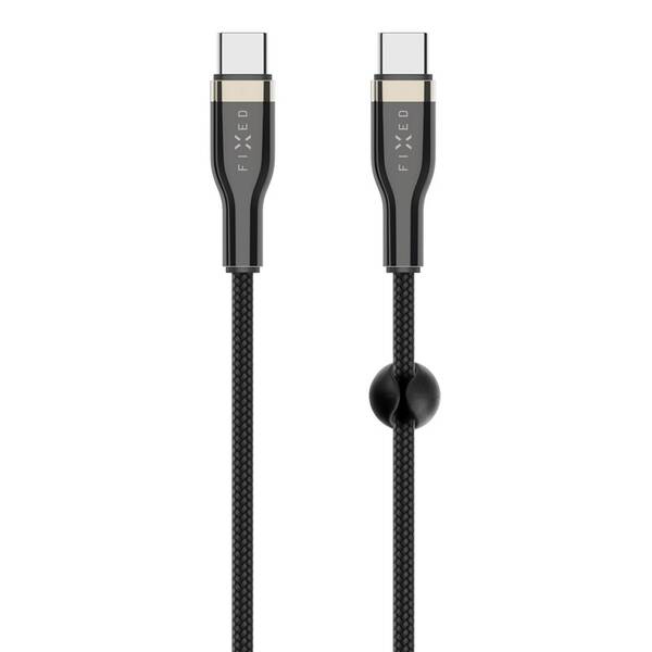 Kabel FIXED USB-C/USB-C s podporou PD, 100W, 1,2m černý

