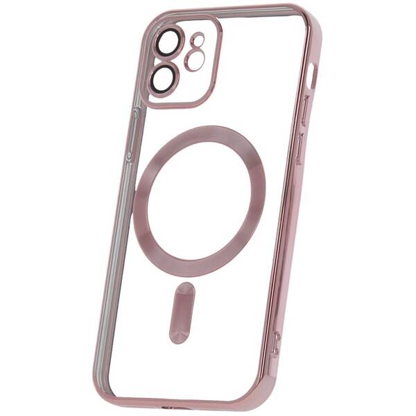 Kryt na mobil CPA Mag Color Chrome na Apple iPhone 12 růžový

