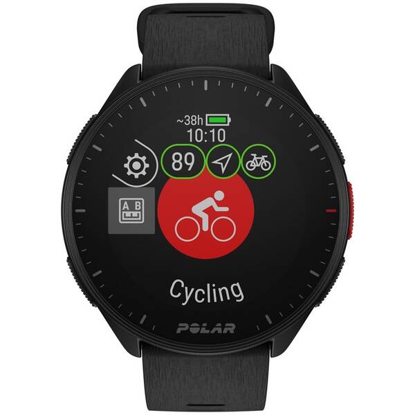 Chytré hodinky Polar Pacer vel. S-L - Night Black 

