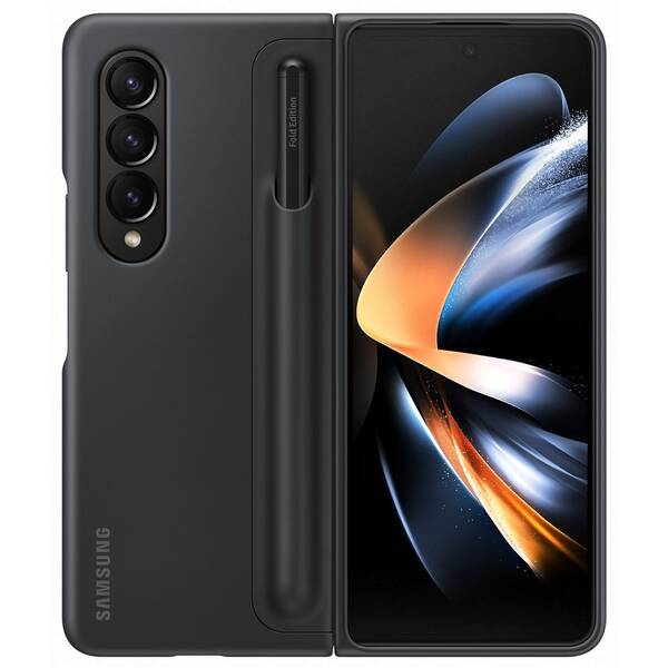Kryt na mobil Samsung Galaxy Z Fold4 Back holder Pen Cover černý

