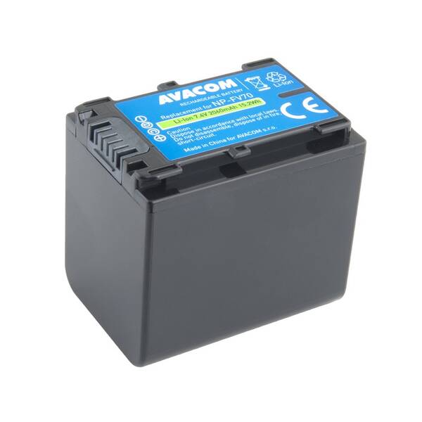 Baterie Avacom Sony NP-FV70 Li-Ion 7.4V 2060mAh 15.2Wh černá

