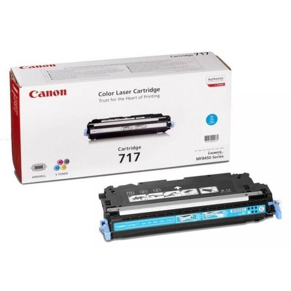 Toner Canon CRG-717C, 4000 stran azurový

