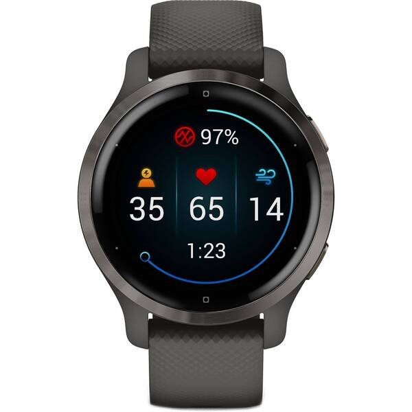 Chytré hodinky Garmin Venu 2S - Slate/Black Band 

