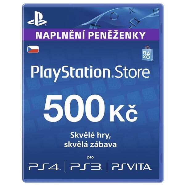 Předplacená karta Sony PSPGO, PS VITA, PS3, PS4, PSP v hodnotě 500,- kč 

