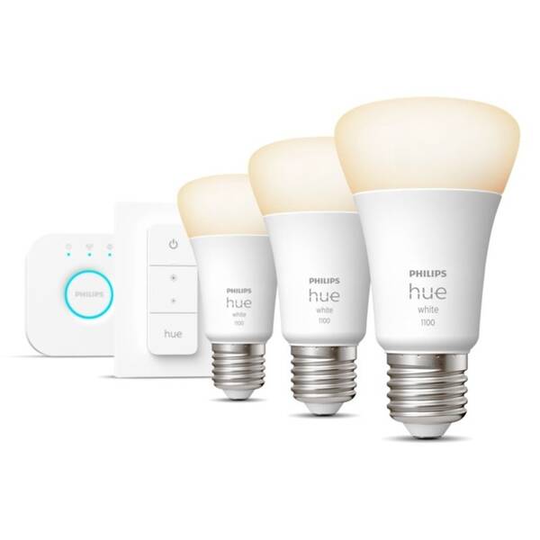 Startovací sada Philips Bluetooth, 9,5W, E27, White, Starter kit 

