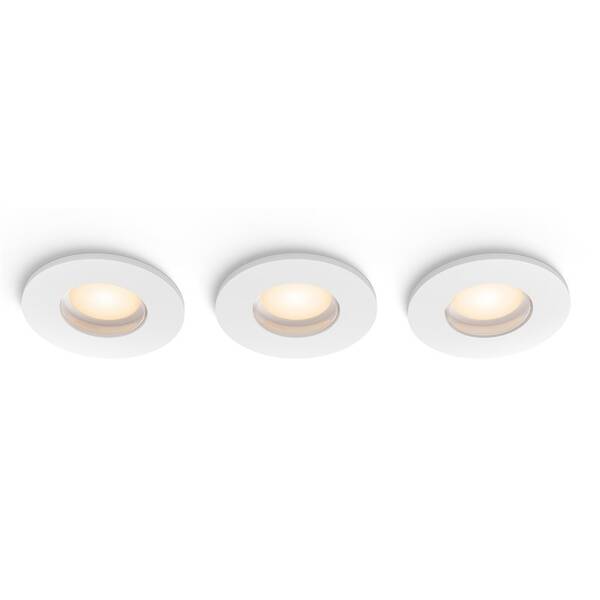 Vestavné svítidlo Philips Adore Hue, 3x 4,2W + 3x GU10, White Ambiance (3 ks) bílé

