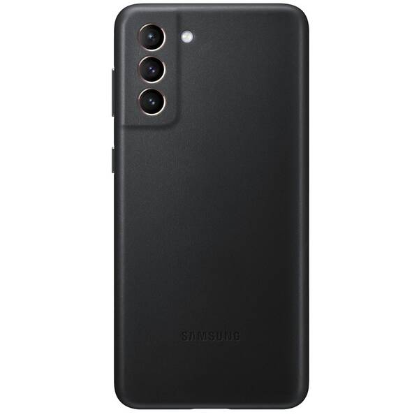 Kryt na mobil Samsung Leather Cover na Galaxy S21+ 5G černý

