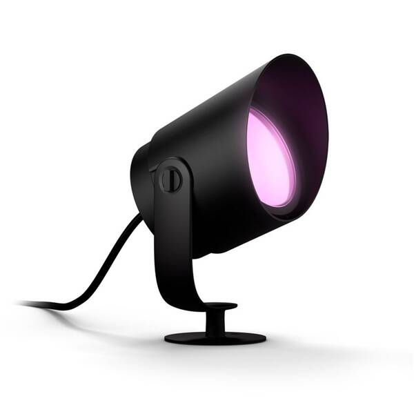 Venkovní svítidlo Philips Lily XL White and Color Ambiance Spot, bez zdroje černé

