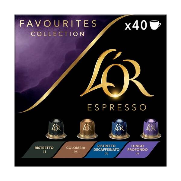 Kapsle pro espressa L’OR Espresso Favourites mix (40 ks) 


