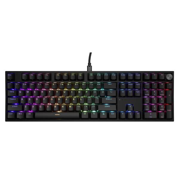 Klávesnice Genesis THOR 404 RGB, Gateron Yellow Pro, US layout černá

