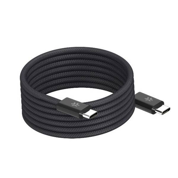 Kabel Celly magnetický USB-C/USB-C, 60 W, 1 m černý

