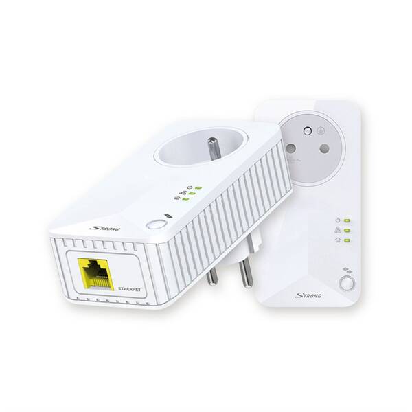 Síťový rozvod LAN po 230V Strong Powerline 500 DUO FR bílý

