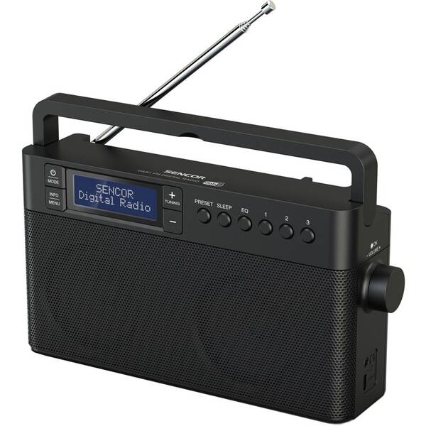 Radiopřijímač s DAB+ Sencor SRD 7810 černý

