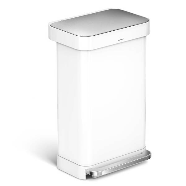 Odpadkový koš Simplehuman CW2027, 45 l bílý

