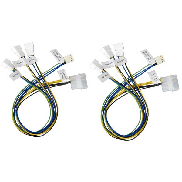 Redukce AKASA 1x 4pin PWM na 3x 4pin PWM  (2ks) 
