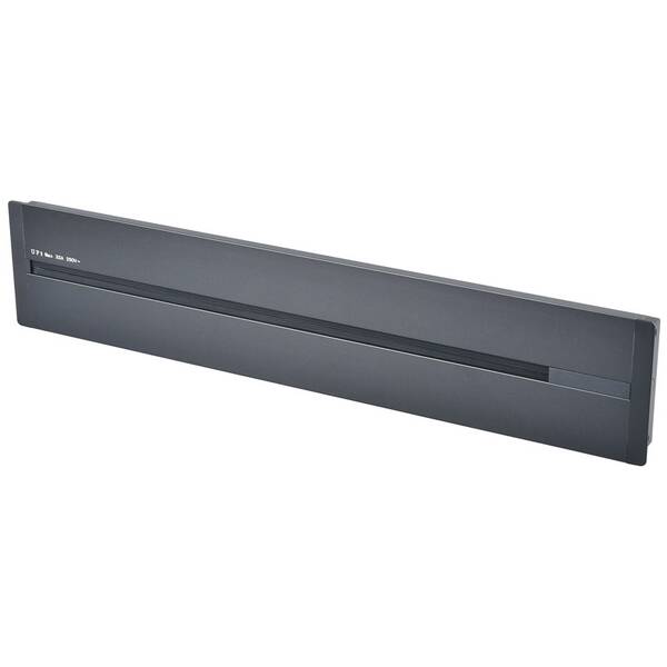 Zásuvková lišta Viking 40 cm, na 5 modulů, zápustná šedá

