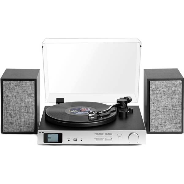 Gramofon AKAI ATT-500SP černý/stříbrný

