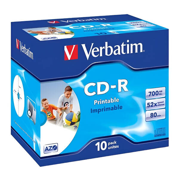 Disk Verbatim CD-R DLP 700MB/80min. 52x, jewel box, 10ks 

