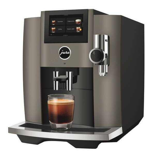 Automatický kávovar Jura S8 Dark Inox šedý

