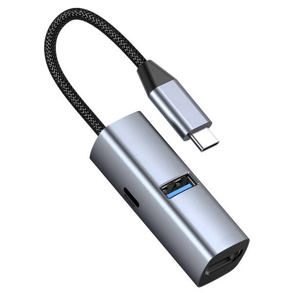USB Hub Mobile Origin 3in1 CompactHub HB1 šedý

