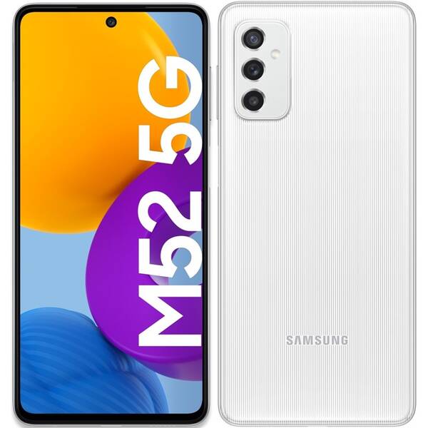 Mobilní telefon Samsung Galaxy M52 5G 6GB/128GB bílá barva
