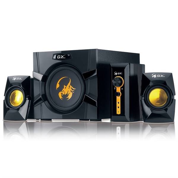 Reproduktory Genius SW-G2.1 3000, Verze II. černé/zlaté

