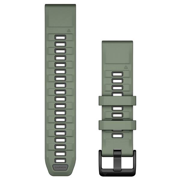 Řemínek Garmin QuickFit (22 mm) šedý/zelený

