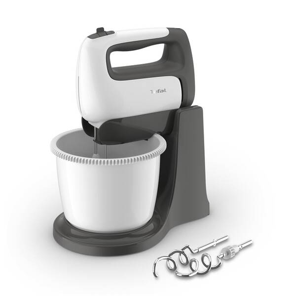 Ruční šlehač s mísou Tefal HT464138 bílý

