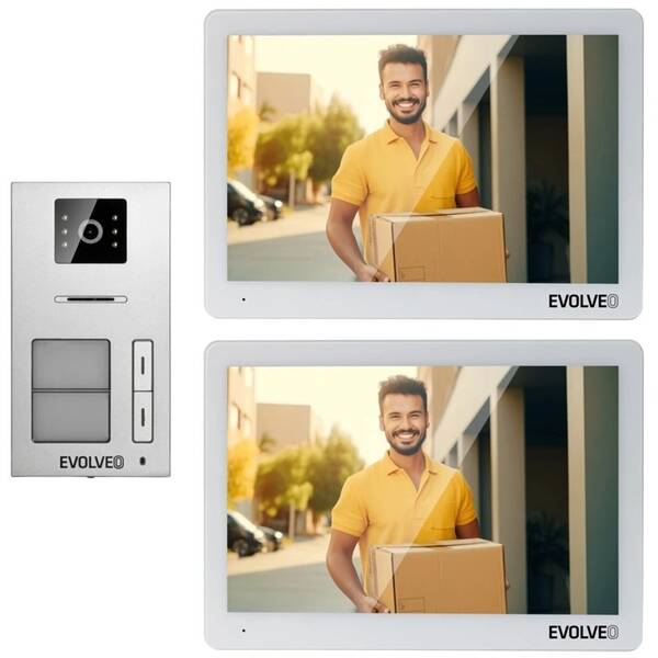 Dveřní videotelefon Evolveo DoorPhone 20-2W bílý

