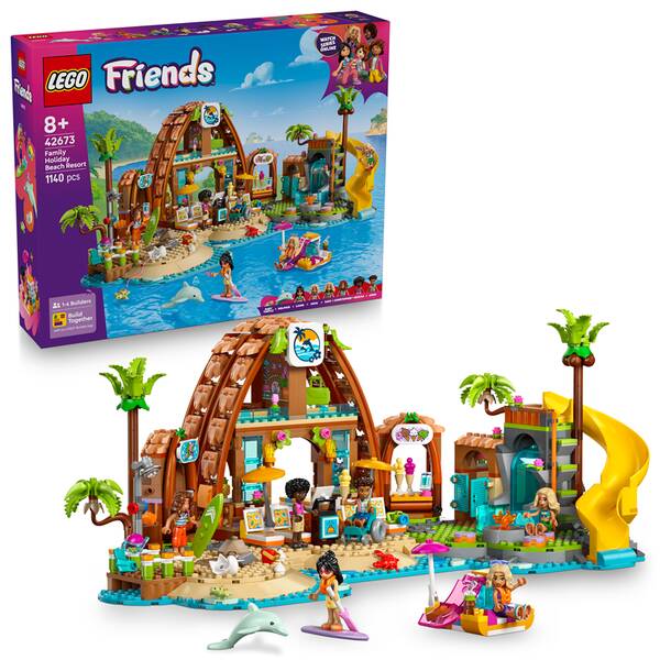 Stavebnice LEGO® Friends 42673 Rodinná dovolená u pláže 

