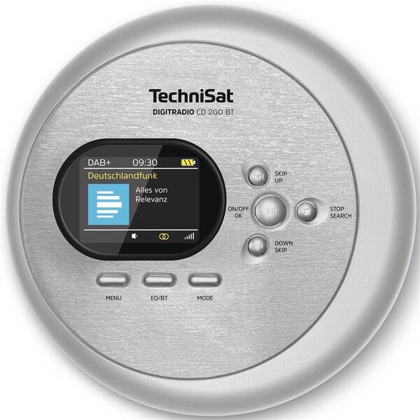 Discman Technisat DIGITRADIO CD 2GO BT stříbrná barva

