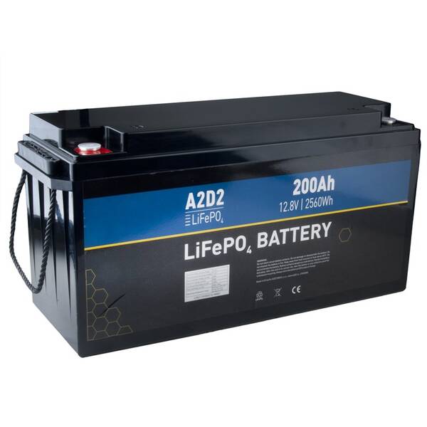 Akumulátor Avacom A2D2 baterie LiFePO4 12,8V 200Ah M8 (Gotion cells) černý

